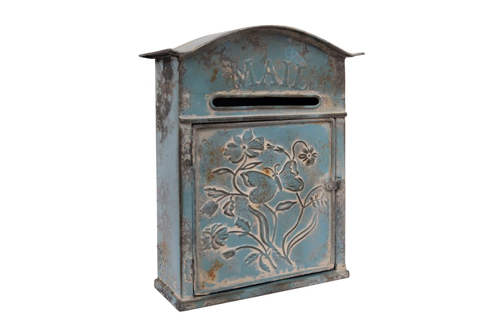 Romantic Vintage Style Tin Post Mail Box | CrossBreeze Charities